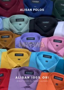 Kemeja Alisan SLIMFIT. Kemeja Polos Alisan Slimfit Panjang Lengan Harga Termurah\\n\\nSelamat datang di MARAWA APPAREL, tempatnya Kemeja Alisan SLIMFIT dengan harga termurah! Kami menyediakan berbagai pilihan kemeja polos pria yang dirancang khusus untuk memberikan kenyamanan dan gaya yang tak tertandingi. Dalam artikel ini, kami akan membahas deskripsi produk, keunggulan, garansi, dan cara belanja aman di MARAWA APPAREL.\\n\\n Deskripsi Produk Kemeja Alisan Slimfit\\n\\nKemeja Alisan SLIMFIT adalah produk 100% original yang merupakan TOP BRAND dengan kualitas jahitan terbaik. Setiap kemeja dibuat secara ahli oleh tim desainer dan manufaktur profesional, menggunakan bahan premium dan exclusive ALISAN. Kemeja ini melalui serangkaian uji kualitas untuk memastikan kualitas terbaik.\\n\\n Keunggulan Kemeja Alisan Slimfit\\n\\nKemeja Alisan SLIMFIT memiliki beberapa keunggulan yang membuatnya menjadi pilihan ideal untuk pria modern:\\n\\n* Tidak mudah kusut: Kemeja ini dirancang dengan teknologi khusus yang membuatnya tidak mudah kusut, sehingga Anda bisa mengenakannya dengan percaya diri tanpa khawatir tentang kerutan.\\n\\n* Mudah di setrika: Jika kemeja Anda tetap kusut, tidak perlu khawatir! Kemeja Alisan SLIMFIT sangat mudah di setrika, sehingga Anda bisa mendapatkan hasil yang sempurna dengan cepat.\\n\\n* Adem: Kemeja ini terbuat dari bahan Cotton dengan komposisi unik antara Polyesther (65%) dan Katun (35%), membuatnya adem dan nyaman dipakai.\\n\\n Garansi & Keuntungan Belanja di MARAWA APPAREL\\n\\nMARAWA APPAREL memberikan beberapa keuntungan dan garansi untuk pelanggan setia kami:\\n\\n* DIJAMIN ASLI 100%: Kami menjamin bahwa setiap kemeja Alisan SLIMFIT yang Anda beli adalah produk asli dan berkualitas tinggi.\\n\\n* GARANSI UANG KEMBALI: Jika Anda tidak puas dengan kemeja yang Anda beli, kami siap memberikan garansi uang kembali.\\n\\n* Kok Harganya Lebih Murah? Karena kita tangan pertama dan produk dikirim langsung dari pabrik ke toko atau gudang kita. Jadi tidak ada biaya distribusi yang kami tanggung. Oleh karena itu kami bisa menjual produk ALISAN lebih murah.\\n\\n Cara Belanja Aman & Nyaman di MARAWA APPAREL\\n\\nUntuk memastikan pengalaman belanja yang aman dan nyaman, kami sarankan:\\n\\n* Mohon Lakukan Video Unboxing Saat Paket Diterima: Hal ini membantu kami memastikan bahwa produk yang Anda terima sesuai dengan yang dipesan.\\n\\n* Jika Ada Kekurangan Barang, Harap Foto Label Pengiriman Dan Melampirkan Video Unboxing: Jika Anda menemukan kekurangan pada barang yang diterima, silakan foto label pengiriman dan lampirkan video unboxing untuk proses klaim.\\n\\n* Tidak Menerima Sisipan Warna Dan Varian Di Catatan / Via Chat kecuali Persetujuan: Kami tidak menerima perubahan warna atau varian tanpa persetujuan sebelumnya.\\n\\nKami harap informasi ini membantu Anda dalam memilih Kemeja Alisan Slimfit yang tepat dan mengalami pengalaman belanja yang menyenangkan di MARAWA APPAREL!\"