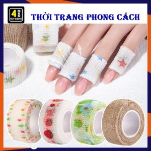 Băng Keo Quấn Ngón Tay Bảo Vệ Khớp Tay Co Giãn Tự Dính Họa Tiết Dễ Thương - Keo Dán Quấn Viết Tiện Dụng - Băng Quấn Ngón Tay