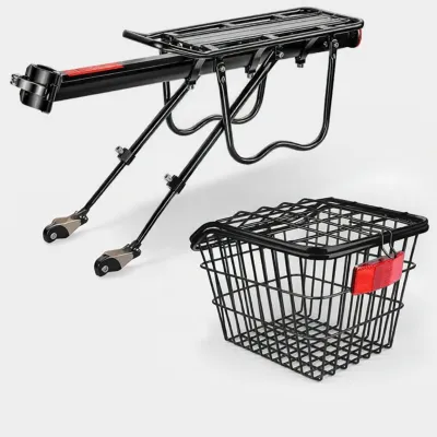 DEROACE | Durable Storage Rear Bike Basket