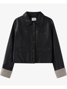 แจ็คเก็ตสั้นผู้หญิงสไตล์อเมริกันย้อนยุค ทรงหลวม ปกเล็ก ทรงเข้ารูป ฤดูใบไม้ร่วง 2025 แจ็คเก็ตผู้หญิงแบบลำลอง