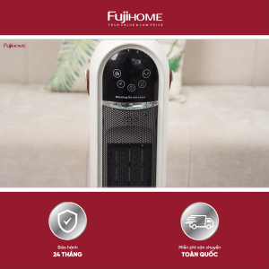 Máy sưởi gốm điều khiển bằng giọng nói Fujihome chính hãng FH202 quạt sưởi ấm lọc không khí Ion điều khiển từ xa tự ngắt an toàn