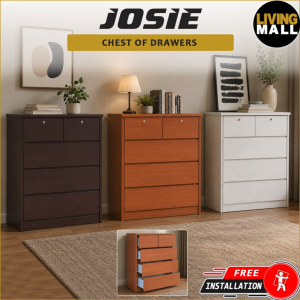 Living Mall JOSIE New Chest of Drawers Chest of 5 Drawers Cabinet - Fre Delivery  Installation