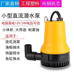 Miniature Dc12v24v220v DC Submersible Pump Watering Flowers and Vegetables Pumper Sea Yacht for Fishing Boats Bilge Pump