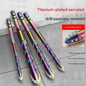 3-12mm Four-edge Serrated Drill Bit Set Drilling Tools Tor Glass Tiles Concrete Metal Ceramics etc.Drill Bits Set Tools