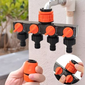 Bộ chia đường ống vòi tưới vườn Bộ chuyển hướng vòi nước 4 chiều bộ chia Đầu nối ống Bộ chuyển đổi Bộ Đấu nối nhanh tưới nước Công tắc mở rộng