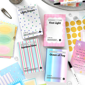 100 Pcs INS Aesthetic Landscape Scrapbooking Collage Paper for Journal Planner Background Decoration School Stationery Supplies