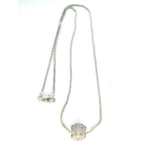 Kalung Titanium Perak Kalung Bola Kristal Xuping CXA181