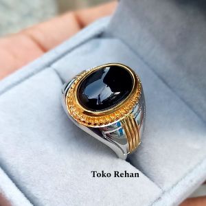 Cincin Baru Black Onix Minimalis Keren
