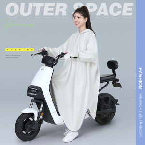 Áo Mưa Dáng Dài Chống Mưa Tiện Lợi Khi Đi Xe Điện