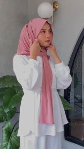 Ribka Pashmina Bandana Oval Jersey / Inner / Instant / Kaos / Meletoy