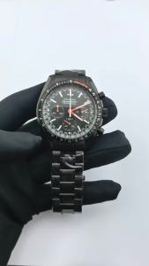 41mm Black Mens Watch VK63 Movement Automatic Calendar Ultra-Elegant Six-Hand Wristwatch sapphire Crystal VK63 Watch