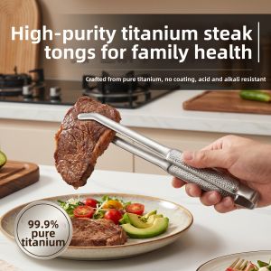 WODEBAIHUI | Heat-resistant Anti-slip Long-handle Barbecue Tongs