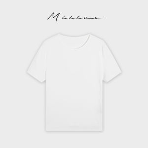 Miiine Summer Basic Cotton Slim Fit Cool Short Sleeve T-Shirt round Neck Casual Top Comfortable Breathable Womens Tee