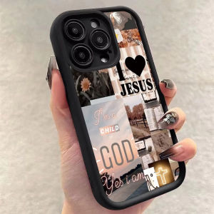 Jesus Pattern Color Phone Case For iPhone 17 Air 16E 16 15 13 11 Pro Max 14 Plus 12 Mini 8 7 X XR Soft Shockproof Cover Coque