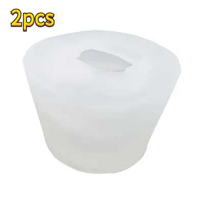 3D White Rose Silicone Molds (2pcs): Ideal for Jewelry Handmade Candles Soap Plaster Casting