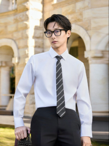 New Anti-wrinkle Mens Business White Shirt