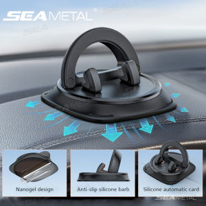 SEAMETAL Multi Functional Car Phone Holder Dashboard Phone Stand Anti Slip Pad