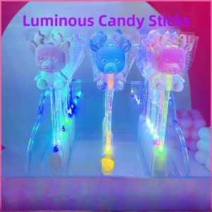 Glowing Lollipops Bar KTV Crystal Flashing No Sugar Candy Childrens Birthday Gifts Party Snacks Glowing Stick Candy Bar