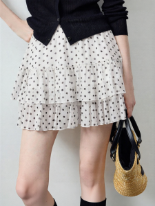 Toyouth | Printed Polka Dot Petite Skirt