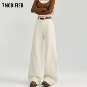 7.Modifier | Quần Jeans Đùi Cao Thẳng Rộng Thời Trang