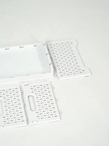 GREENLIFE Collapsible Snack Shelf Drop Belt Wheel Movable Plastic Living Room Storage Trolley