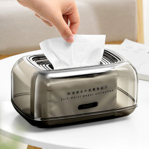 Japanese Automatic Sunken Tissue Box Living Room High-End Creative Accessible Luxury Fancy Black Bedroom Bedside Paper Extraction Box