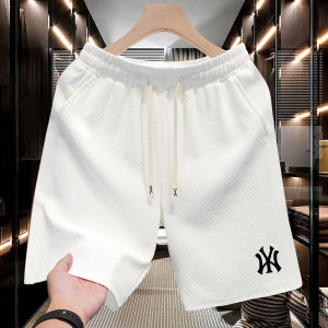 Oule Trendy Brand Summer New Sport Shorts Mens Casual Thin Five-Quarter Loose Elastic Waist Cotton Blend Breathable Shorts