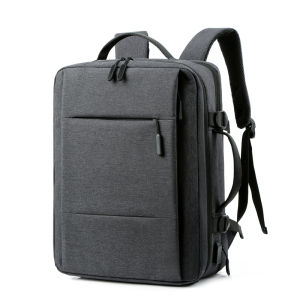 Mens Large Capacity Commuter Backpack 16 Inch Expandable Shockproof Casual Double Shoulder Business Multi-functional Bag