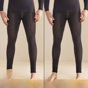 MiiOW | Quần lót nam ấm áp MiiOW Cat Man không đường may đàn hồi cao làm đẹp da mùa thu đông quần áo cơ bản quần dài tay cổ tròn màu trơn