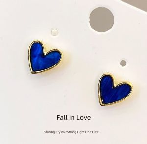 Womens Niche Design Elegant Sterling Silver Needle Earrings