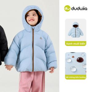 DUDUJIA | Áo Phao Lông Vũ Trẻ Em Có Mũ Mùa Đông 90% Lông Vũ