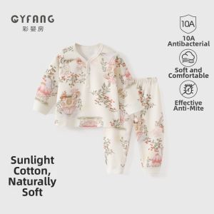 CAIYINGFANG | Pure Cotton Baby Underwear Set Long Sleeve