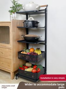 DROOLU | Multipurpose Mobile Kitchen Storage Rack