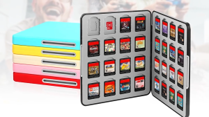 Switch 2 Switch OLED  Game Card Case 24/32/64 Slot Hard Shell Storage Holder MicroSD Cards Organizer Box Gift Idea