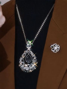 Trendy Long Sweater Chain Necklace Womens Fashion Accessory Pendant Drop Elegantly Simple Style Alloy Material Fresh out