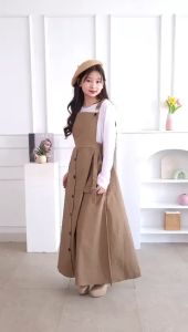 Gamis Overall / Gamis Tanggung + Inner Twill Stretch