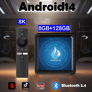 Q17 Android14 Smart TV Box Bluetooth 5.4 Dual WiFi  Allwinner H313 8K 128G Set Top Box Media Player with Google Voice Assistant