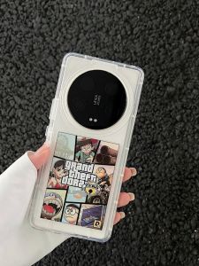 Transparent Full Cover Anti-Fall Xiaomi 13 Ultra Phone Case Men Women Version Air Cushion Protective Cover Cartoon Trendy Brand