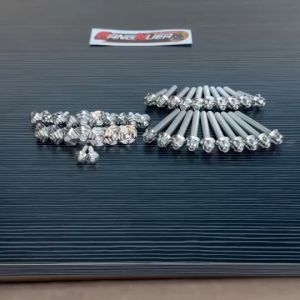 ชุดน็อตแคร้งเครื่องหัวเฟือง20ตัว + น็อตชุดสีหัวเฟือง19ตัว ดรีม-110i ดรีมชุปเปอร์คัฟ เลสแท้ มี 3 ตัวเลือก