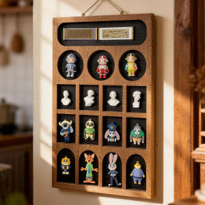 ShowIdea | Magnetic Refrigerator Organizing Board With 8-grid Semi-circular Buddha Caves Design Creative Dunhuang Art