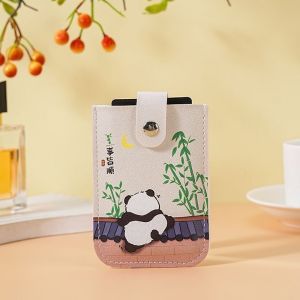 Anti-Demagnetization Drawstring Slim Multi-Card Pocket Wallet