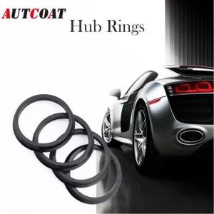 AUTCOAT 4Pcs/Set Automotive Car Plastic Wheel Hub Centric Rings Center Hubrings Bore 73.1-57.1 66.6-57.1
