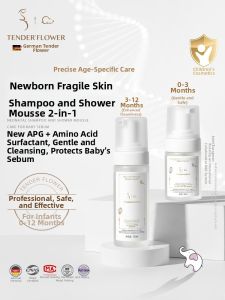 TENDERFLOWER | Newborn Gentle Foam Shampoo & Body Wash 0-3 Months