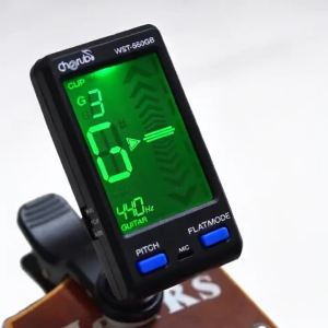IRIN | WST-650GB Professional Clip-on Tuner for Guitar Bass Dual Clip/Mic Pickup Pitch Flat Adjustable Bright LCD Digital Tuner Parts