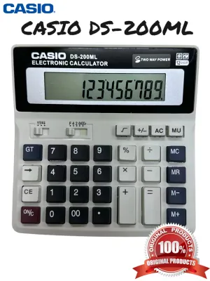 Casio รุ่น DS-200ml เครื่องคิดเลข รับประกัน 2 ป ของแท้ 100%