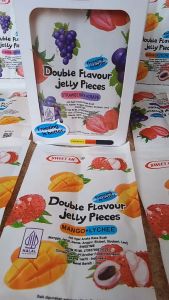 Double Flavour Jelly Pieces Isi 30pcs Permen Jeli Mix Rasa Buah Asli by Luvmi