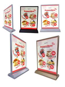 Hộp đèn khổ A4  rút tranh 2 mặt dòng sạc