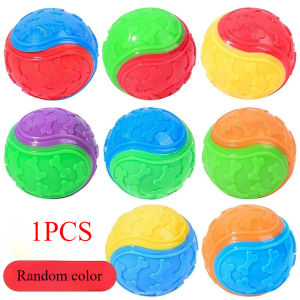 1Pcs Squeaky Balls Toys Dogs Interactive Toys TPR Dog Chew Toy for Dog Pet Teeth Cleaning Bite Resistance Pet Supplies