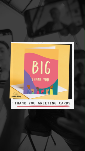 Thank You Card - Big Thank You | Colorful Hands Clapping Design | A6