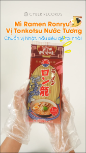 Mì Ramen không chiên ăn liền Ronryu vị Tonkotsu xì dầu Nhật Bản - Hương Vị Đậm Đà 115g